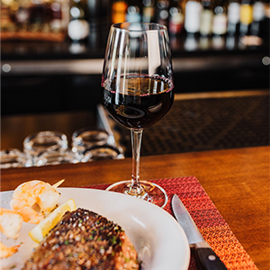 Nick's Steakhouse dining room
